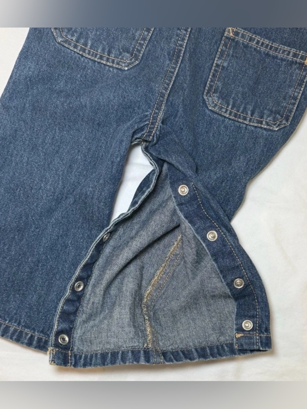 Carter's Boy Overalls Bib Pants US Size 18M
Toddler Blue Denim Jean Snap Up - Picture 4 of 8